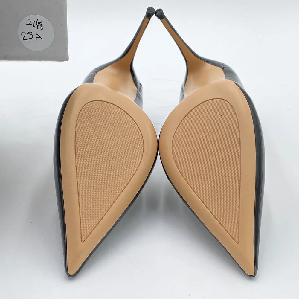 Black Women Formal Pointed Toe Pumps High Heel Sexy Slip On Office Dress Shoes - Picture 6 of 6
